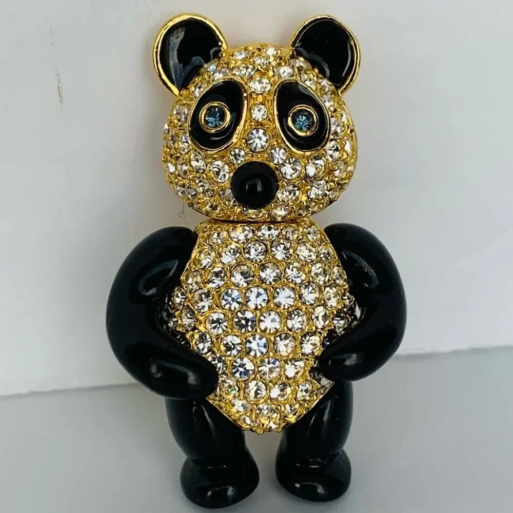 Vintage Joan Rivers Panda Brooch
